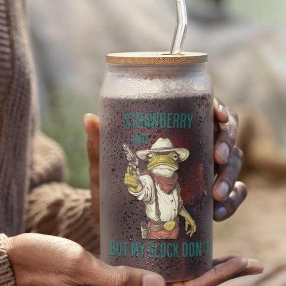 Frog Mug, Funny Meme Mug, Unhinged Graphic, Funny Mugs, Strawberry Jams, 16oz - Picture 5 of 7